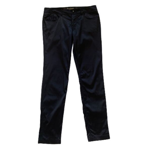Jou Jou Pants Black Embroidered Pockets Cotton Nylon Pants Size 11/12 NEW - Picture 1 of 10